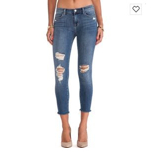 J Brand Fury Cropped Skinny Jeans
